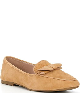 R[n[ fB[X V[Y Xb|E[t@[ XG[h [t@[ Cole Haan Payson Soft Bow Suede Loafers Brown uE