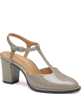 WXgAh}[tB[ fB[X V[Y q[ U[ Johnston & Murphy Women's Amy Patent Leather T-Strap Mary Jane Pumps Taupe g[v
