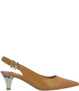 �W�F�C���j�[ ���f�B�[�X �V���[�Y �q�[�� ���U�[ J. Renee Mayetta Leather Slingback Pumps Coffee �R�[�q�[
