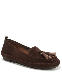 i`CU[ fB[X V[Y Xb|E[t@[ XG[h Naturalizer Betsy Suede Tassel Driving Moccasins Chocolate `R[g