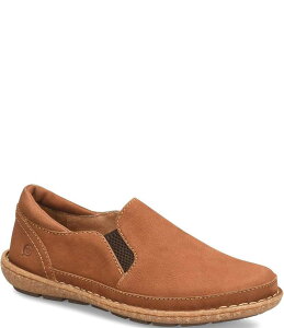 {[ fB[X V[Y pvX XG[h [t@[ Born Mayflower II Nubuck Suede Slip On Loafers Maple Leaf