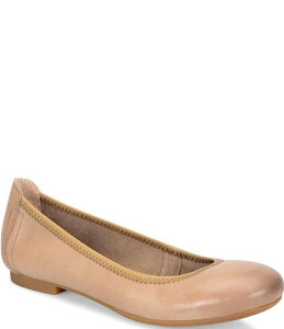 {[ fB[X V[Y pvX U[ Born Julianne Leather Slip On Ballet Flats Tan ^