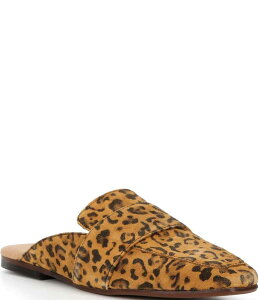 t[s[v fB[X V[Y pvX vg XG[h [t@[ Free People At Ease Leopard Print Suede Mule Loafers Leopard Aj}