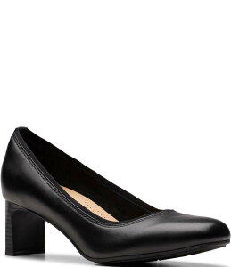 N[NX fB[X V[Y pvX U[ Clarks Anelise Nora Leather Pumps Black ubN