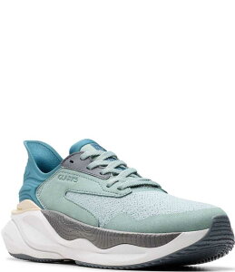 N[NX fB[X V[Y Xj[J[ vbgtH[ jbg Women's Clarks Pace Woven Knit Platform Sneakers Aqua Combination ANA