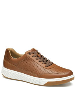 WXgAh}[tB[ Y V[Y Xb|E[t@[ Xj[J[ [X U[ Johnston & Murphy Men's Dawson Perforated Leather U-Throat Lace Up Sneakers Tan ^