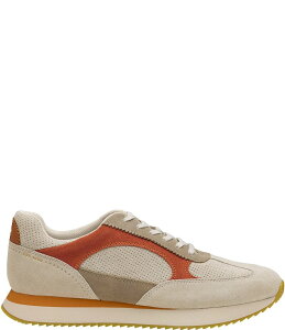 yz WXgAh}[tB[ Y hXV[Y V[Y Men's Chase Perforated T-Toe Suede Sneakers Taupe/Beige/Rust