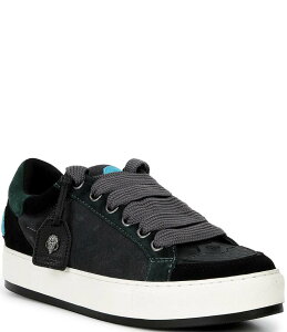 J[gWFCK[h Y V[Y hXV[Y Xj[J[ [X S Kurt Geiger London Men's Southbank Tag Logo Ornament Lace Up Sneakers Black/Green ubN