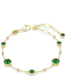 �X�����t�X�L�[ ���f�B�[�X �A�N�Z�T���[ �u���X���b�g�E�o���O���E�A���N���b�g Swarovski Imber Round Cut Adjustable Bracelet Gold/Green �O���[��