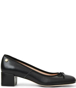 �W���b�N���W���[�X ���f�B�[�X �V���[�Y �q�[�� ���U�[ Jack Rogers Maddy Leather Block Heel Bow Pumps Black �u���b�N