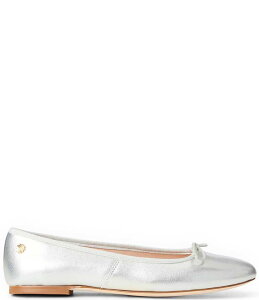 �W���b�N���W���[�X ���f�B�[�X �V���[�Y �p���v�X ���U�[ Jack Rogers Bettie Leather Bow Ballet Flats Silver �V���o�[