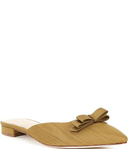 �A���g�j�I �����[�j ���f�B�[�X �V���[�Y �p���v�X Antonio Melani x Style Bungalow Chez Fabric Bow Detail Mules Dark Olive �I���[�u
