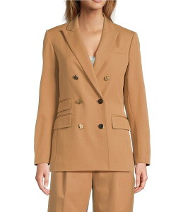 �A���g�j�I �����[�j ���f�B�[�X �A�E�^�[ �R�[�g �u���U�[ Antonio Melani Rivera Notch Collar Long Sleeve Button Front Blazer Camel �L������