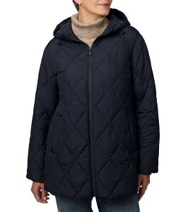 xih fB[X AE^[ R[g WPbg Bernardo Diamond Quilt Hooded Packable Zip Front Puffer Jacket Navy lCr[