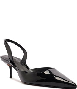 �V���b�c ���f�B�[�X �V���[�Y �q�[�� ���U�[ Schutz Paola Mid Patent Leather Pointed Toe Stiletto Pumps Black �u���b�N