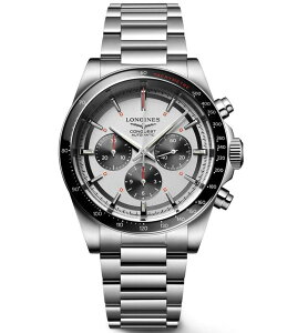 �����W�� ���f�B�[�X �A�N�Z�T���[ �r���v T�V���c Longines Men's Conquest Chronograph Automatic Stainless Steel Bracelet Watch Silver �V���o�[