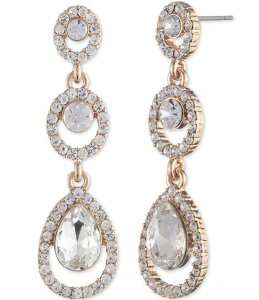 WoV[ fB[X ANZT[ sAXECO Givenchy Gold Tone Linear Crystal Linear Earrings Silver Vo[