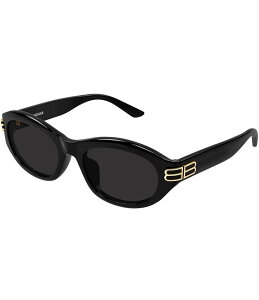 oVAK fB[X ANZT[ TOXEACEFA Shiny Solid Black/Grey Balenciaga Women's Casino 55mm Oval Sunglasses