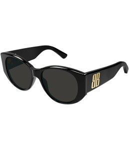 oVAK fB[X ANZT[ TOXEACEFA Shiny Solid Black/Grey Balenciaga Women's Nano 55mm Cat Eye Sunglasses