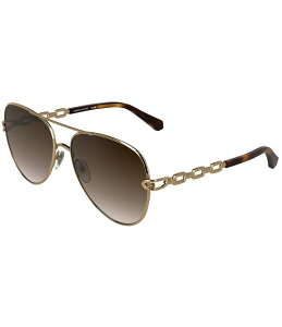 PhXRbg fB[X ANZT[ TOXEACEFA Kendra Scott Women's Icons 61mm Aviator Sunglasses Yellow Gold/Havana CG[
