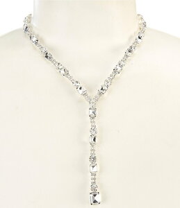 ZUk fB[X ANZT[ lbNXE`[J[ [X Cezanne Daria Y Necklace Silver/Crystal Vo[