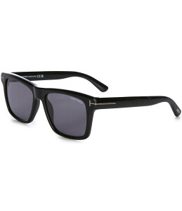 gEtH[h fB[X ANZT[ TOXEACEFA Shiny Black/Smoke TOM FORD Men's Buckley 56mm Square Sunglasses