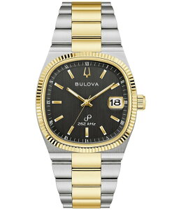 �u���o ���f�B�[�X �A�N�Z�T���[ �r���v T�V���c Bulova Men's Supseville Three Hand Two Tone Stainless Steel Bracelet Watch Two Tone