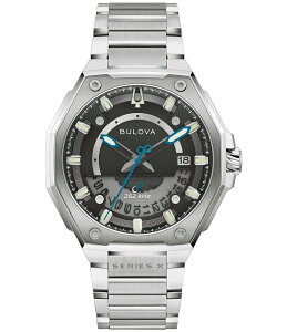 yz uo fB[X rv ANZT[ Men's Series X Three Hand Tonneau Stainless Steel Bracelet Watch Silver