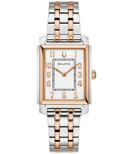 �u���o ���f�B�[�X �A�N�Z�T���[ �r���v T�V���c Bulova Women's Two Hand Two Tone Stainless Steel Bracelet Watch Two Tone