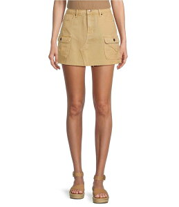 �u���[�y�b�y�[�u���[�y�b�p�[ ���f�B�[�X �{�g���X �X�J�[�g �~�j Blu Pepper Cargo Raw Hem Mini Skirt Sand �T���h