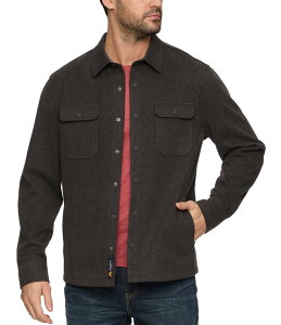 �t���b�O �A���h �A���Z�� �����Y �g�b�v�X �V���c �W���P�b�g Flag and Anthem Hamlin Stretch Twill Shirt Jacket Charcoal �`���R�[��