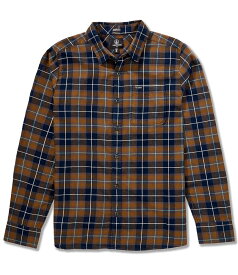 ボルコム メンズ トップス シャツ Volcom Caden Plaid Flannel Shirt Navy