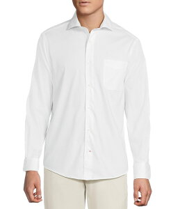 �_�j�G�� �N���~�� �����Y �g�b�v�X �V���c �I�b�N�X�t�H�[�h Cremieux Blue Label Long Sleeve Spread Soild BRRR Oxford Woven Shirt Lucent White �z���C�g