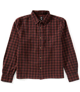 �A�[�o���A�E�g�t�B�b�^�[�Y �����Y �g�b�v�X �V���c BDG Urban Outfitters Long Sleeve Checked Plaid Shirt Red Check ���b�h