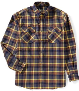 �x���b�^ �����Y �g�b�v�X �V���c �~�j Beretta Stretch Cadet Mini Plaid Flannel Long Sleeve Woven Shirt BROWN �u���E��
