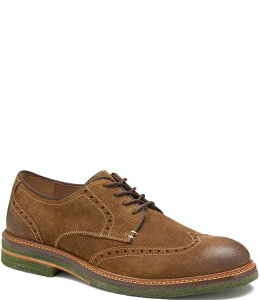WXgAh}[tB[ Y V[Y hXV[Y EBO`bv IbNXtH[h XG[h Johnston & Murphy Men's Calder Waxed Suede Wingtip Oxfords Snuff