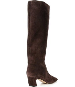 Wrj fB[X V[Y u[cECu[c XG[h u[c q[ Gianni Bini Weslye Suede Snip Toe Kitten Block Heel Boots Dark Brown Roast uE