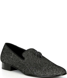 J[gWFCK[h Y V[Y Xb|E[t@[ XpR[ [t@[ S Kurt Geiger London Men's Ace Sequin Embellished Logo Ornament Slip On Loafers Black/Grey ubN
