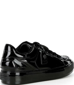 J[gWFCK[h Y V[Y hXV[Y Xj[J[ [X U[ S Kurt Geiger London Men's Southbank Tag Patent Leather Logo Ornament Lace Up Sneakers Black ubN
