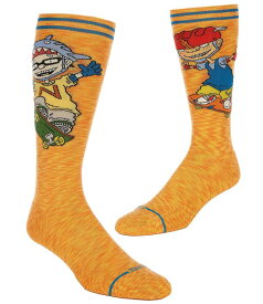 スタンス メンズ アンダーウェア 靴下 Stance Sam And Twister Crew Socks Orange オレンジ