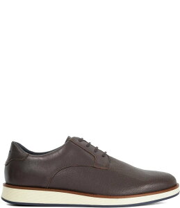 【送料無料】 デューンロンドン メンズ ドレスシューズ シューズ Men's Bow Embossed Leather Oxfords Brown