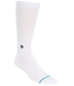 �X�^���X �����Y �A���_�[�E�F�A �C�� Stance Icon Crew Socks White �z���C�g