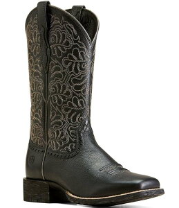 AAg fB[X V[Y u[cECu[c U[ Ariat Women's Round Up Remuda Leather Western Mid Calf Boots Black ubN