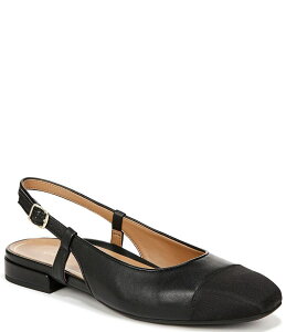 �o�C�I�j�b�N ���f�B�[�X �V���[�Y �p���v�X �L���b�v ���U�[ Vionic Petaluma Leather Slingback Cap Toe Flats Black �u���b�N