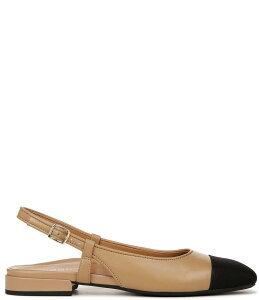 �o�C�I�j�b�N ���f�B�[�X �V���[�Y �p���v�X �L���b�v ���U�[ Vionic Petaluma Leather Slingback Cap Toe Flats Camel �L������