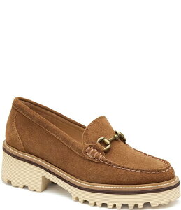 WXgAh}[tB[ fB[X V[Y IbNXtH[h XG[h [t@[ Johnston & Murphy Emmalynn Suede Bit Loafers Whiskey