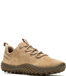  fB[X V[Y Xj[J[ XG[h Merrell Women's Wrapt Suede Sneakers Tobacco