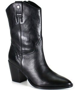 �f�B�o�g�D���[ ���f�B�[�X �V���[�Y �u�[�c�E���C���u�[�c ���U�[ Diba True Glam Girl Leather Western Booties Black �u���b�N