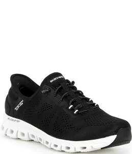XPb`[Y fB[X V[Y Xj[J[ Skechers Women's Hands Free Slip-Ins Glide-Step Amore Sneakers Black/White zCg