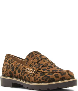 uh fB[X V[Y IbNXtH[h XG[h [t@[ Blondo Penny Leopard Suede Loafers Leopard Aj}